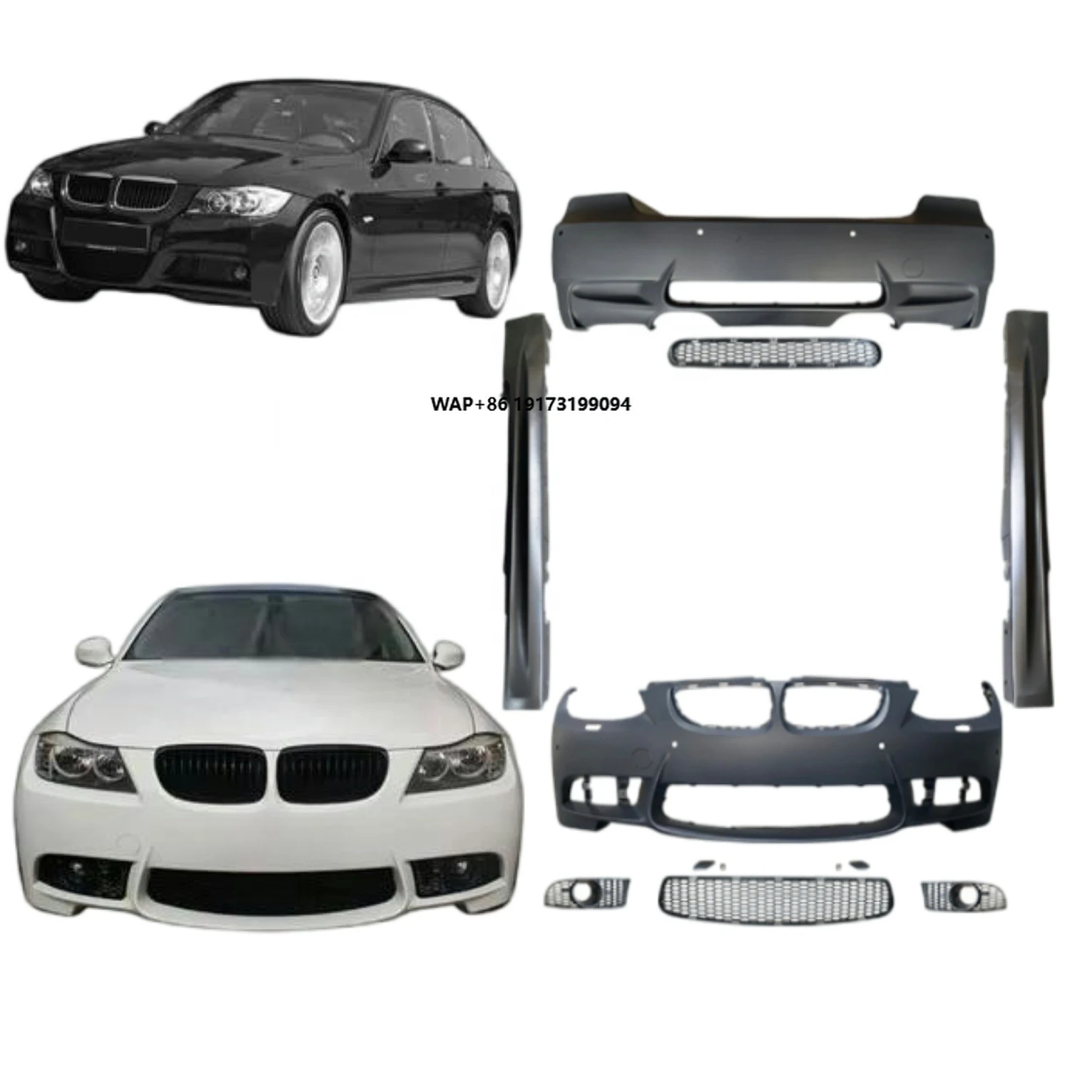 

3 Series Bodykit E92 E93 2006-2012 Modified Bumper Fender Upgrade to M3 Style Facelifts BODY KIT