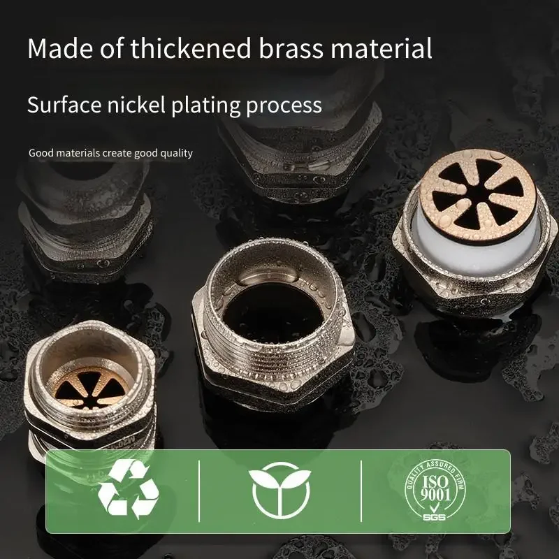 Antimagnetic Brass Cable Connector Waterproof Metal Electromagnetic Shielding Gland IP68 Stuffing Box for Optimal Protection