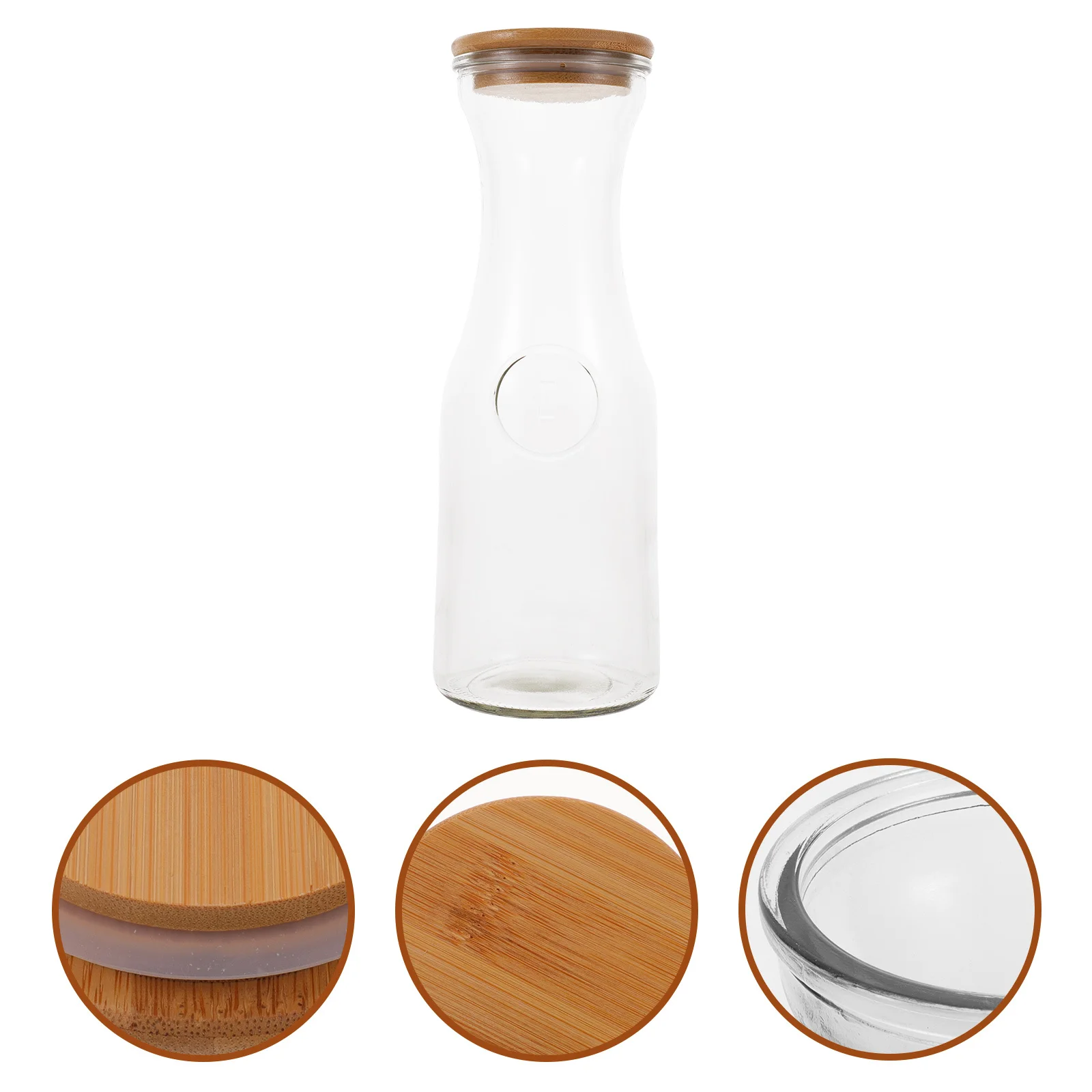 

Glass Milk Bottle Clear Reusable Leakproof Portable Juice Drink Bottle for Fridge and Daily Use Glass Drinking Bottles