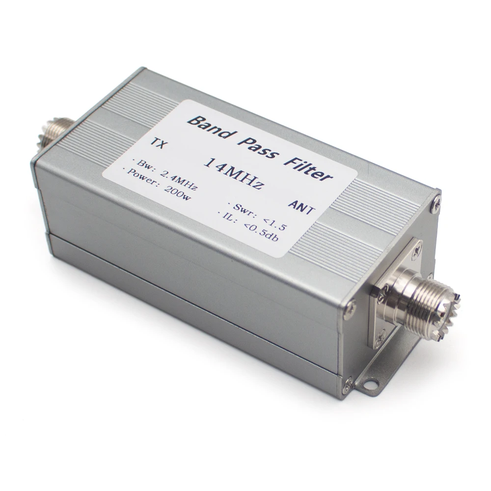 HF Band Pass Filter BPF-14M-200WM 14MHz 200W for Shortwave Radio (M Female Connector)