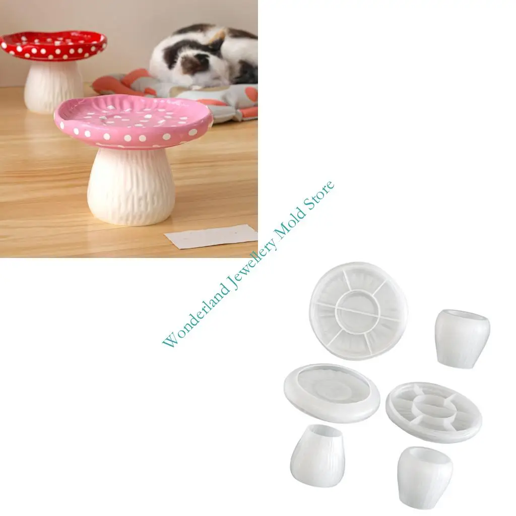 

High Foot Mushroom Silicone Mold For Elegant Storage Tray And Decoration Items