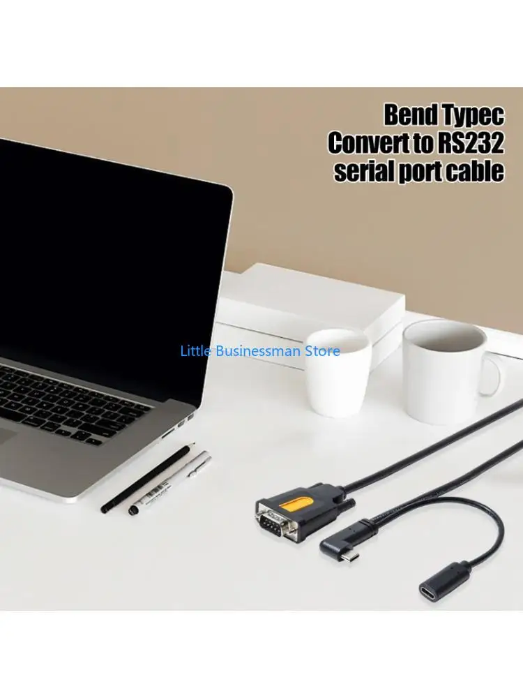 USB C RS232 Serials Device Connection Cable with Auxiliary Power Input M76A