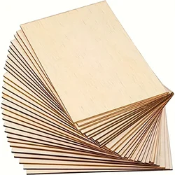 10pcs Unfinished rectangular wood panels for craft cutting diy wooden graffiti painted decorative thin panels