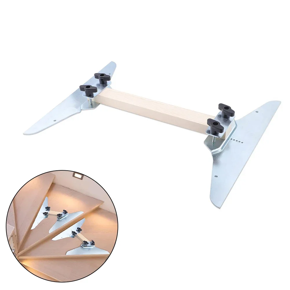 

Stair Tread Template Tool Carpentry Measuring Stair Tool Cutting Ruler Adjustable Stair Tread Gauge Home Decoration Tools