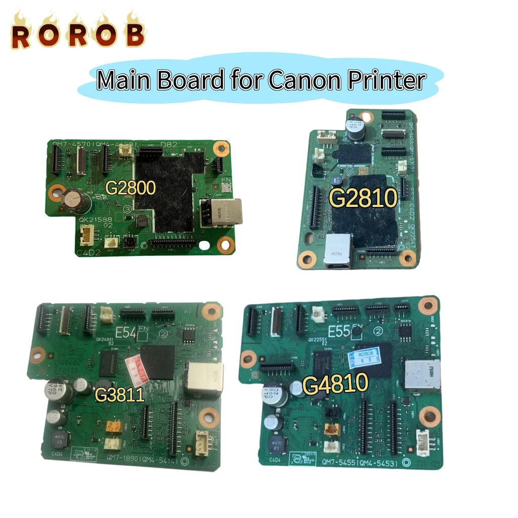 

Original Main Board Motherboard for Canon G1810 G1800 G2800 G3800 G4800 G2810 G3810 G4810 G3811 G3812 Printer Logic Board