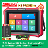 Lifetime Free Update KINGBOLEN K8 PRO, K8 Elite All system car diagnostic Tools 34 Reset ECU Coding Bi-directional Test