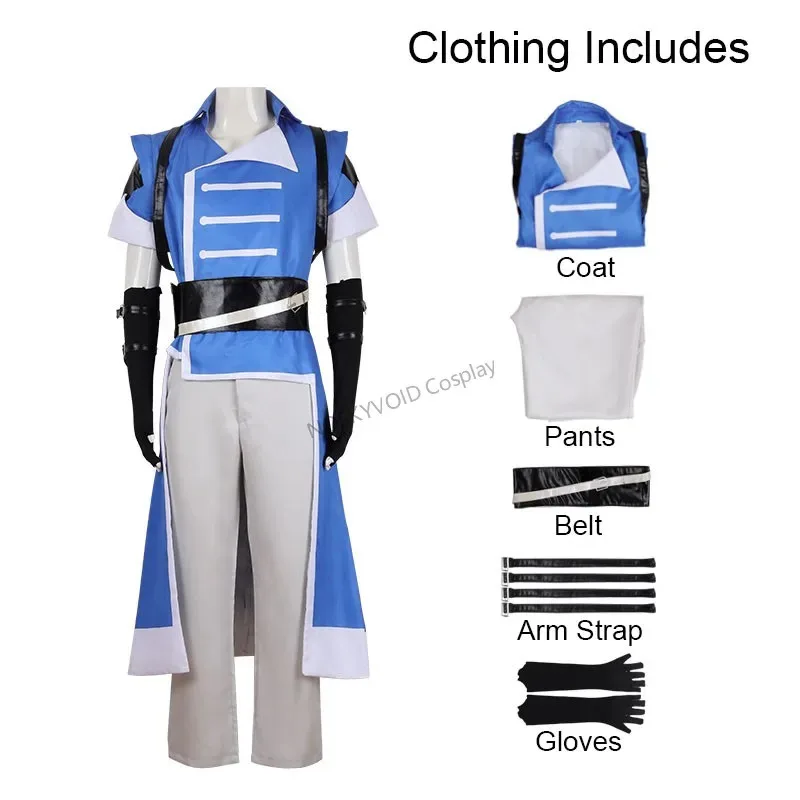 Game Castlevania Belmont Costume Nocturne Richter Role Playing Wig Male Halloween Anime Vampire Hunter Battle Suit Set Wig