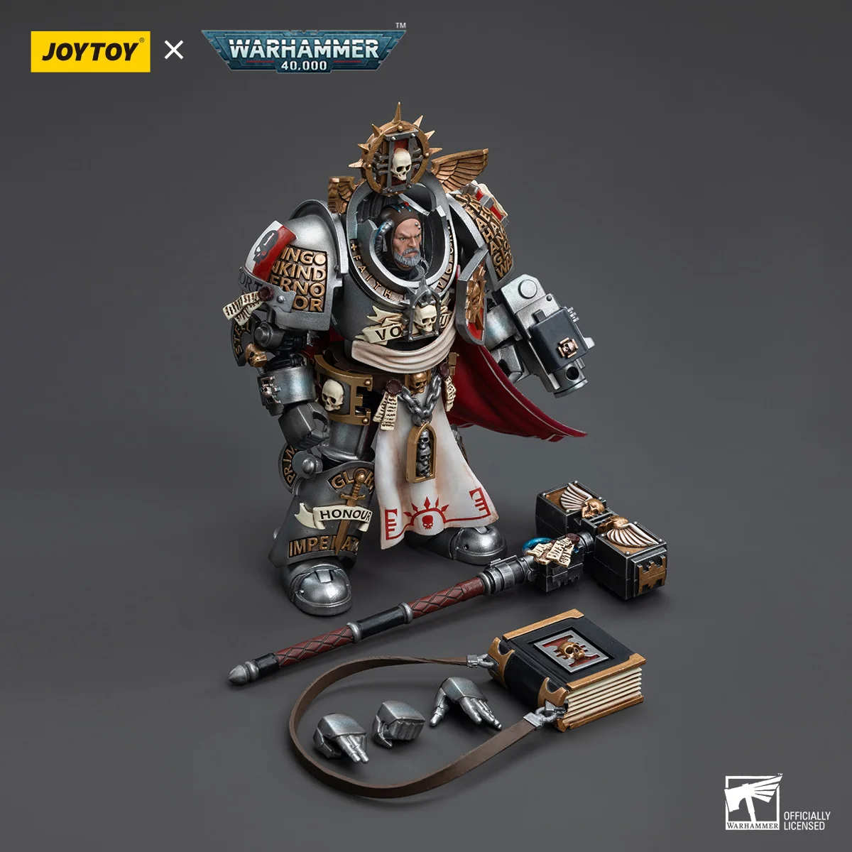 Milwauin Stock milwaujoytoy Warhammer 40k Grey Knights Grand Master Voldus 1/18 Collection giochi di Anime Figure Toys Set di modelli militari