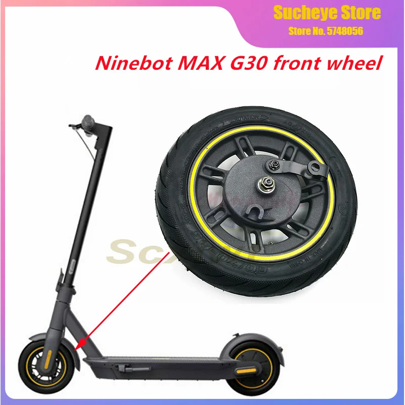 Original G30 Electric Scooter Wheel for Ninebot MAX  Kick   10 Inch 60/70-6.5 Front  Tire Parts