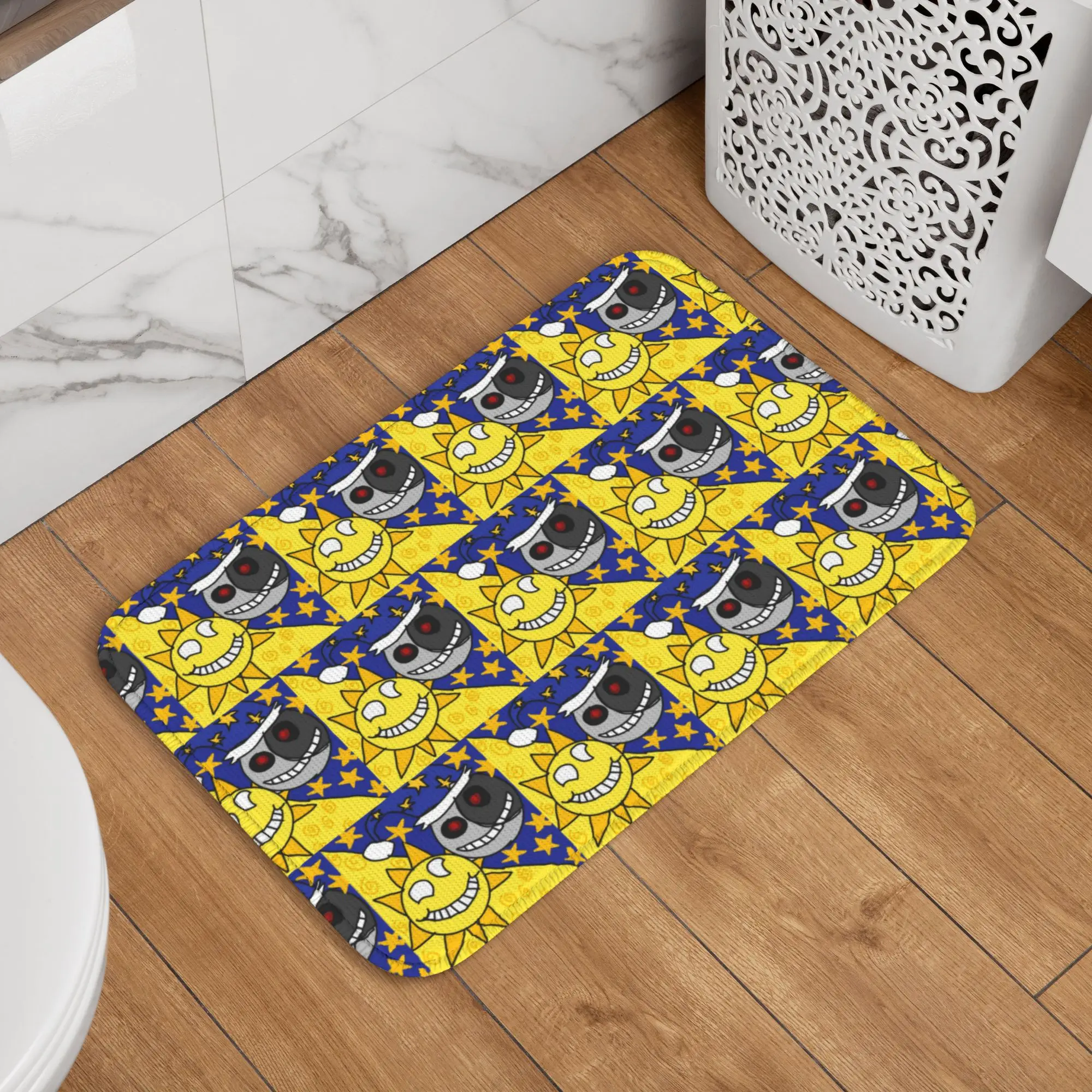 Custom Fnaf Security Breach Moondrop Doormat Mat Anti-Slip  Bath Kitchen Garage Rug Carpet 40*60cm