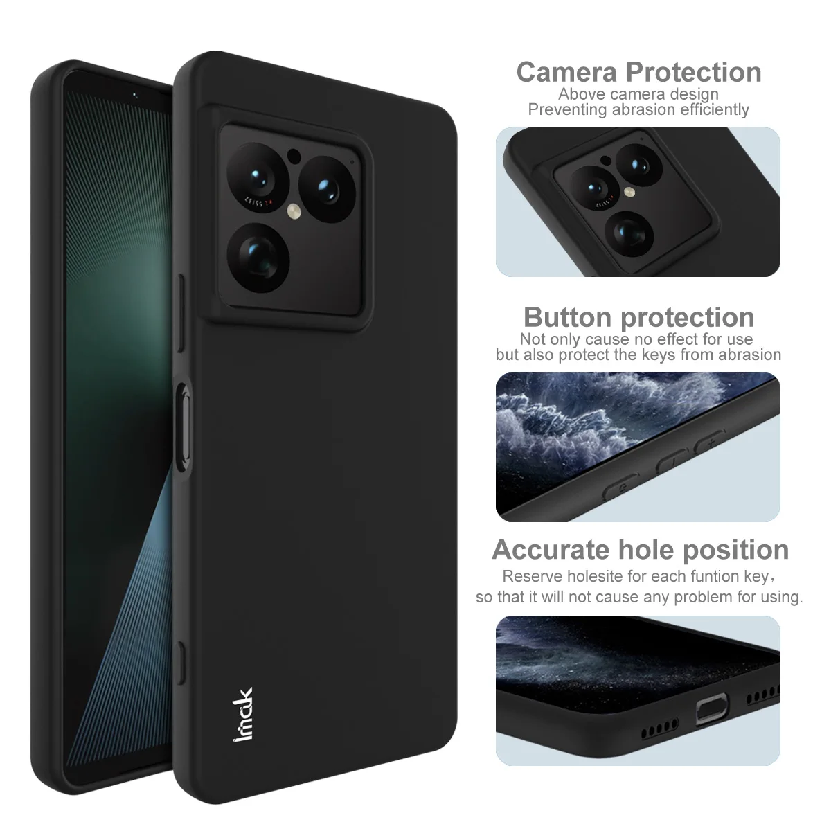 Funda de silicona suave Imak UC-3 para Sony Xperia 1 Viii 10 Vii 2025, 10 1 Vi, 10 V, 1 V 2023, carcasa protectora de Tpu con sensación mate esmerilada