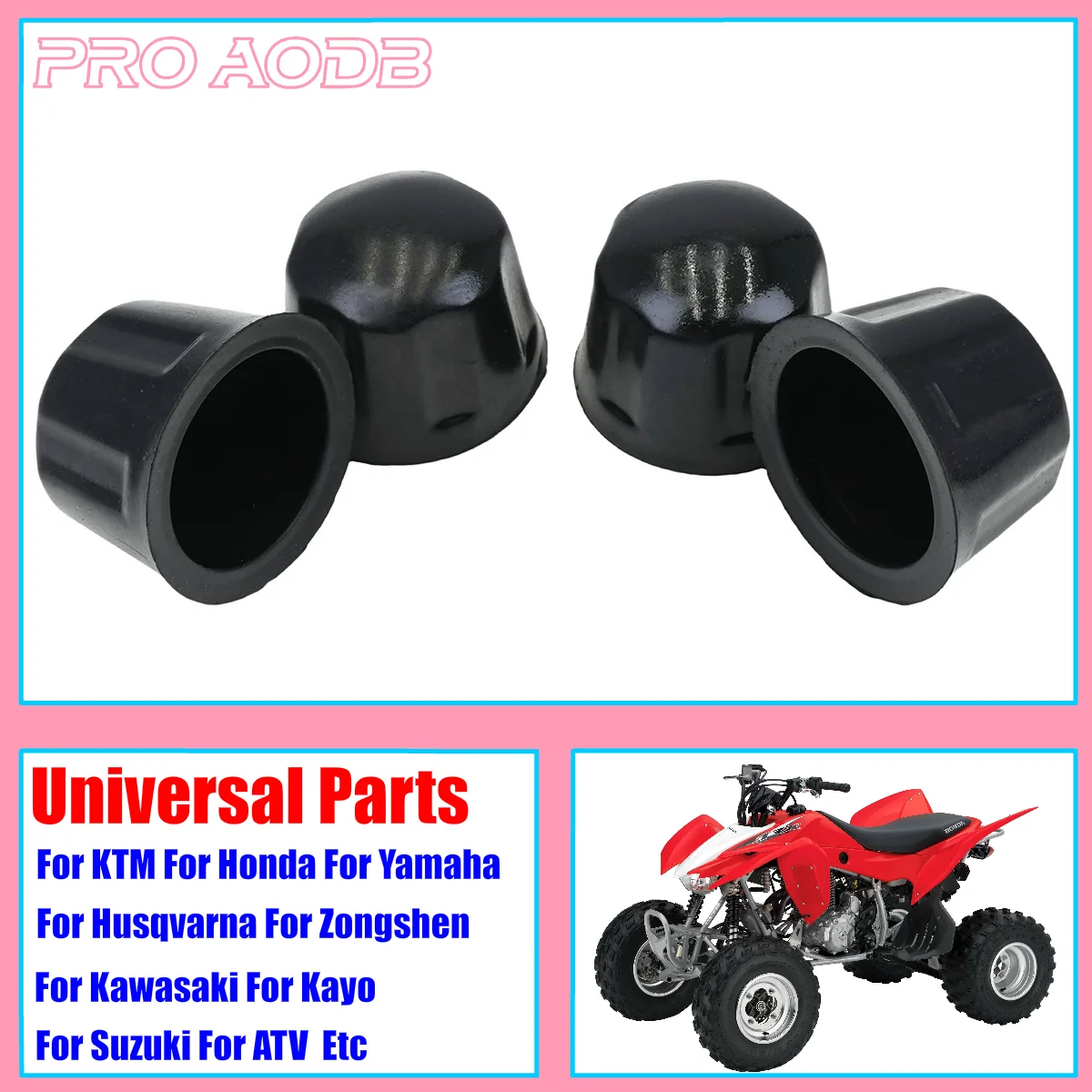 

4 Pcs/lot Rubber ATV Dust Cover Nuts For 50cc 70cc 110cc 125cc Quad Bike Go Kart ATV Accessories Dust Protector