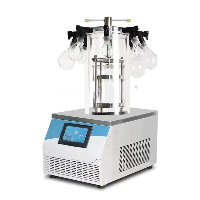 

Factory Price Laboratory Mini Desktop Freezing Vacuum Freeze Dryer Vacuum Freeze Dryer Equipment For Vegetables, Chinese