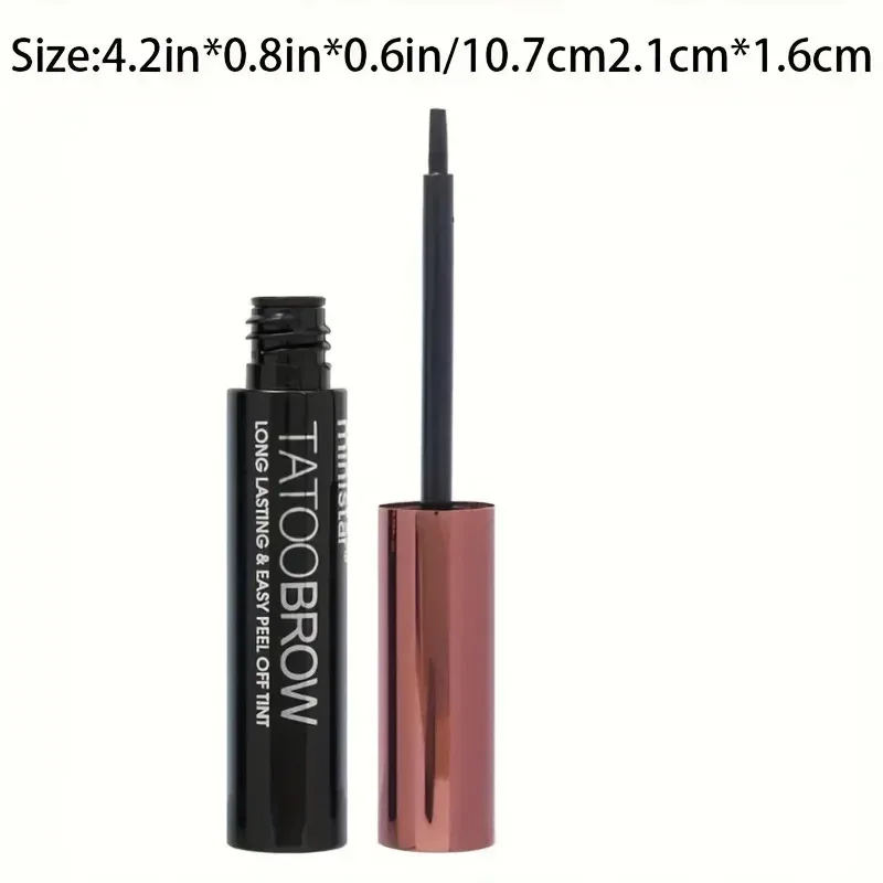 1 PC Tattoo Peel Off Eyebrow GEL Tint,กึ่งถาวร Brow Tint,กันน้ํา,Transfer-proof, สําหรับ Fuller & Defined Looking Brows