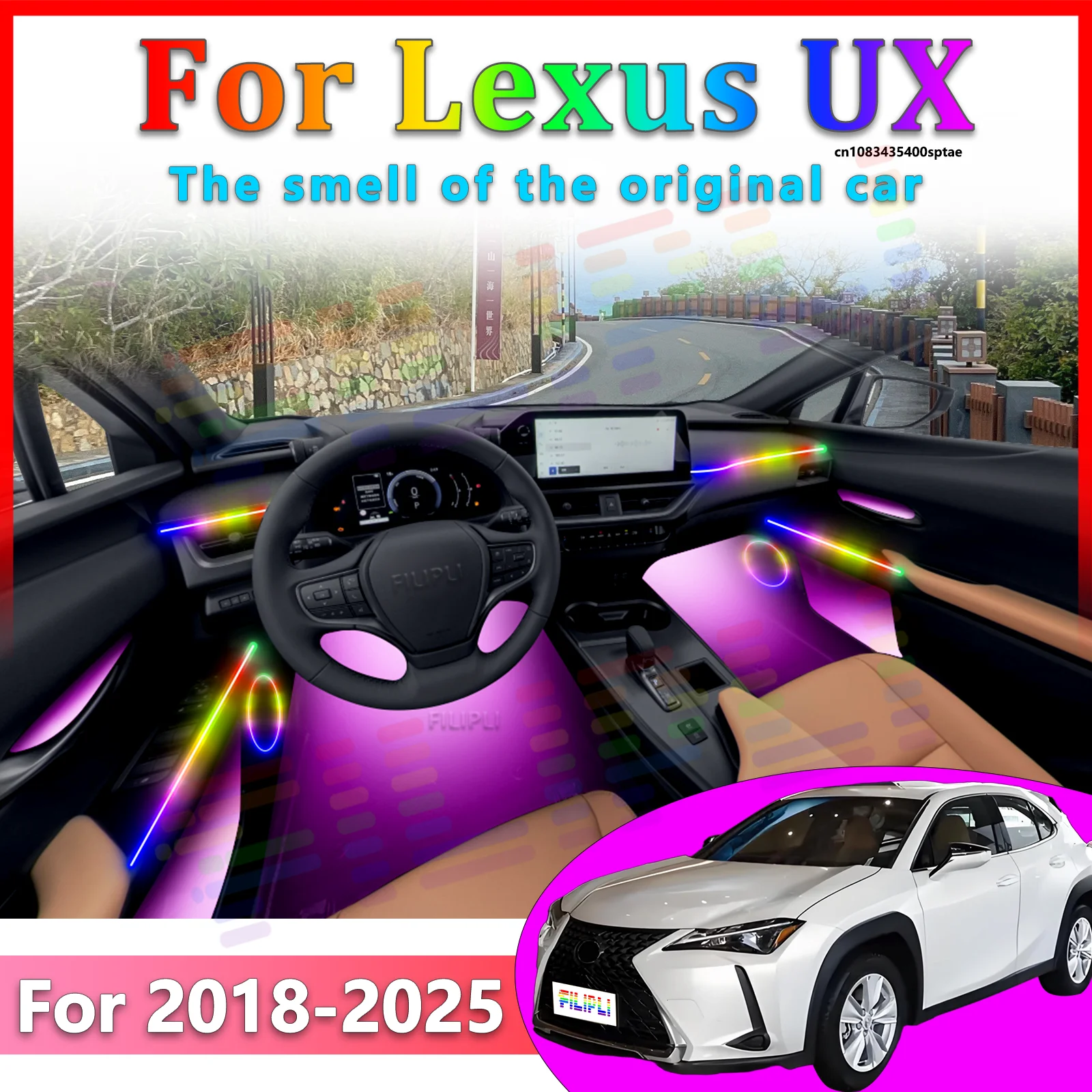 Interior Design Visualizer - Untuk Lexus UX tahun 2018-2025 Lampu