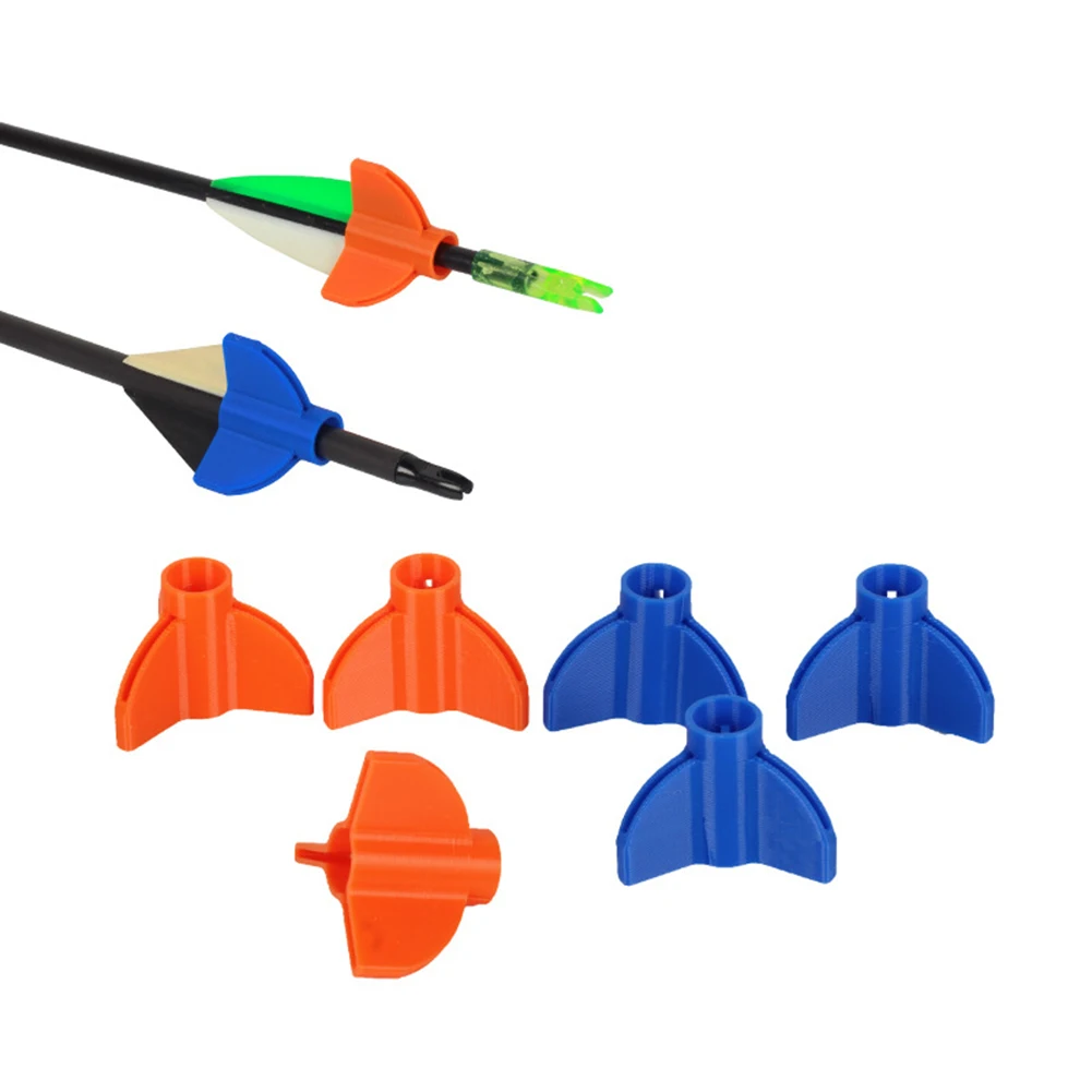 6 قطعة غطاء ريشة السهم ABS متعدد الألوان Fletching الغطاء الواقي تجنب تراكم وتشوه ريش السهم #1