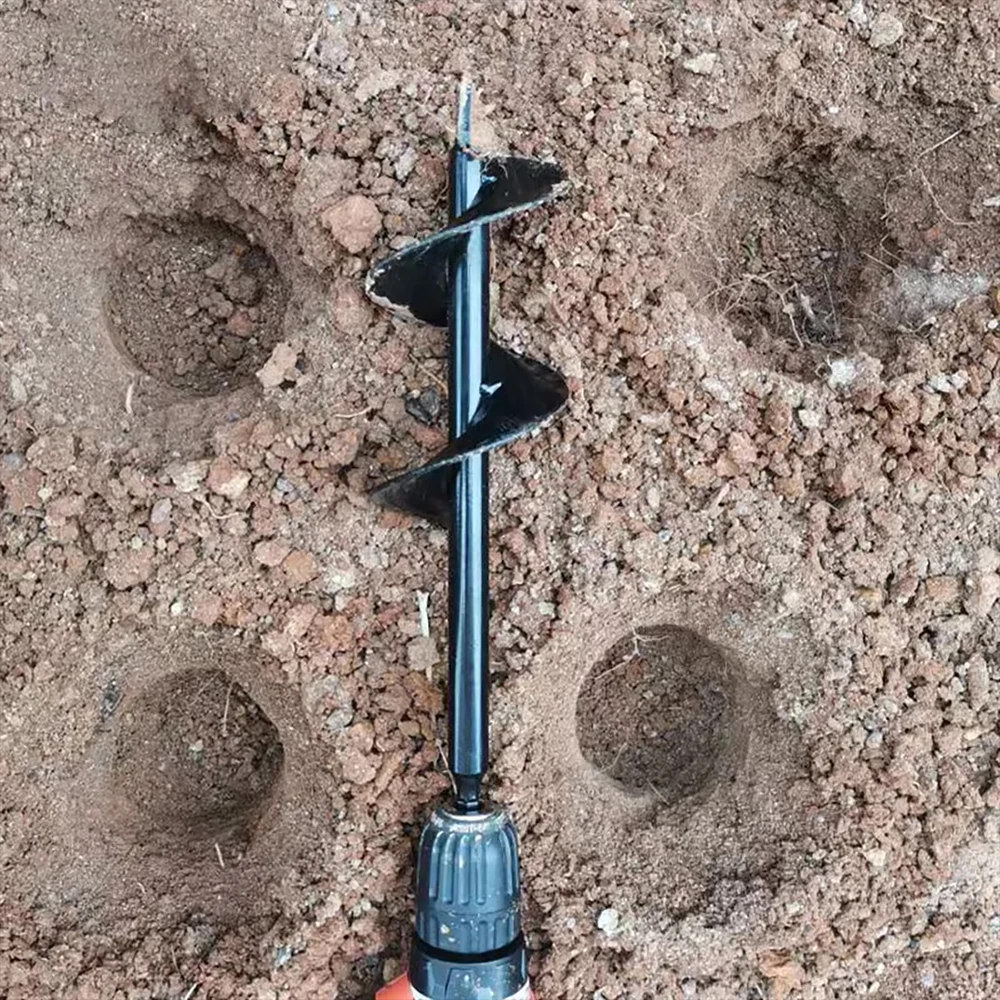 Custom-Made Power Auger — Handheld Gardening Tool Accessory: Ground Drilling Bit for Soil Excavation and Gardening