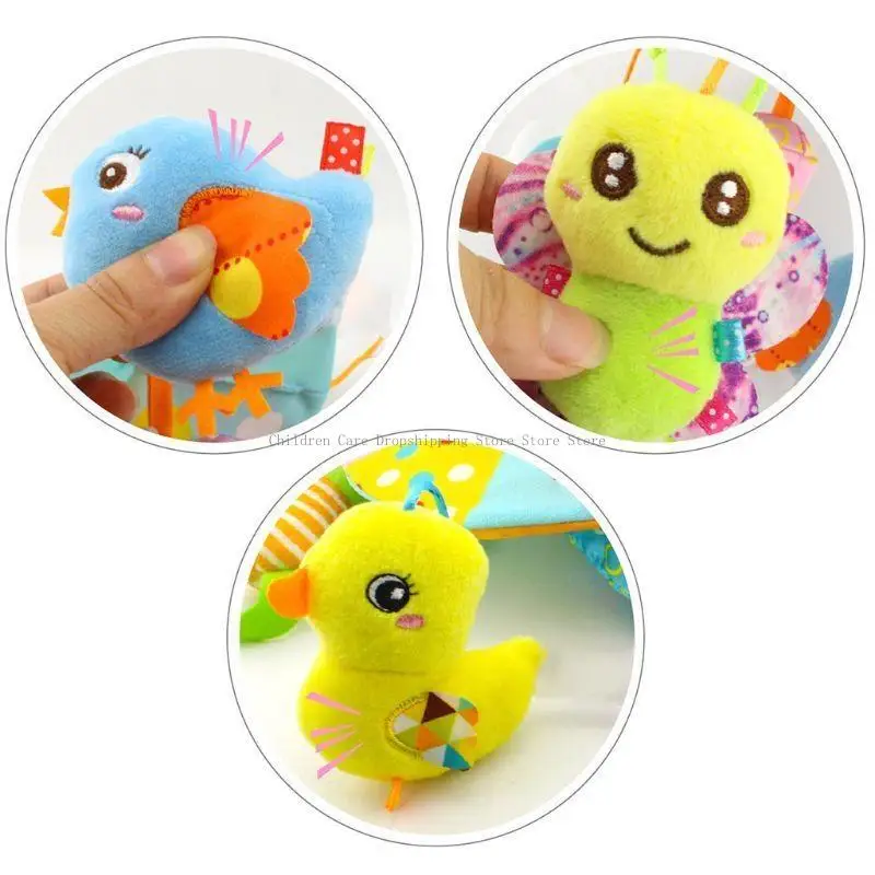 Linda cuna animales Campana colgante Toy Baby Bed Stroller Camiseta viento Tajón recién nacido