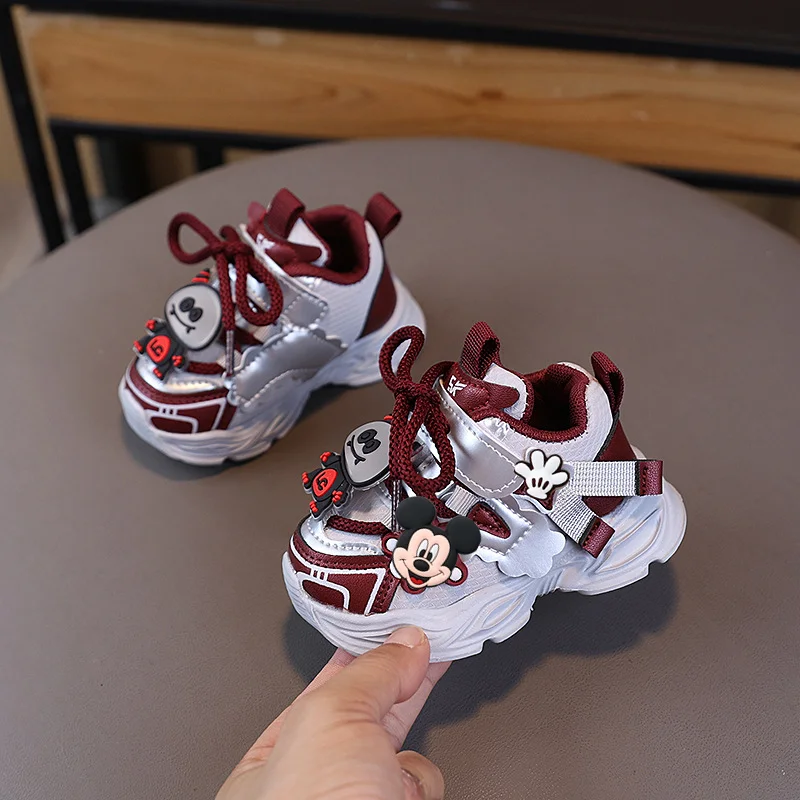 

Disney New Baby Summer Winter Sneakers Soft-soled Casual Shoes Boy Spring fall Non-slip Dad Shoes Breathable Toddler Shoes Girls
