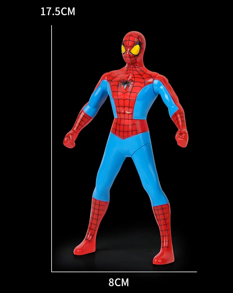 18cm Disney Spiderman Hulk Ironman Action Figure Christmas Gift Pvc Movable Joints Rotatable Doll Collection Model Gifts