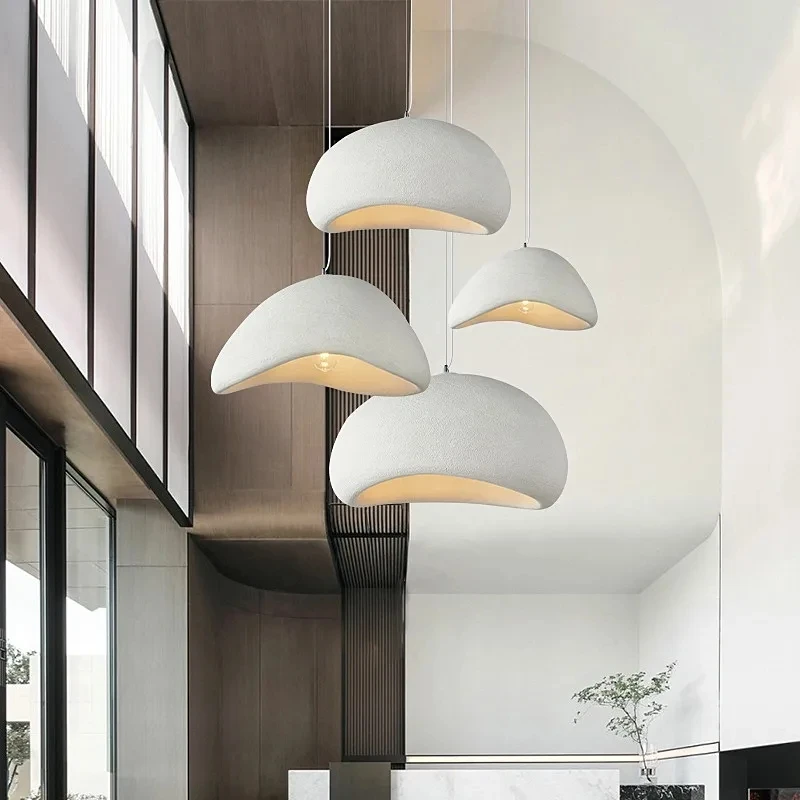 Nordycki minimalistyczny Wabi Sabi Wind E27 wisiorek led światła jadalnia Bar Loft sypialnia Home Decor żyrandol lampa wisząca oprawa