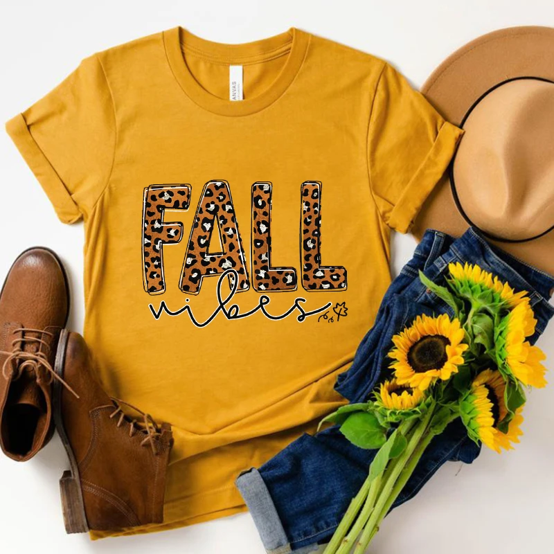 

Fall Vibes Shirt Peace Love Thanksgiving Shirts Family Thanksgiving Clothing Women Happy Fall Y'All Thanksgiving Clothes L