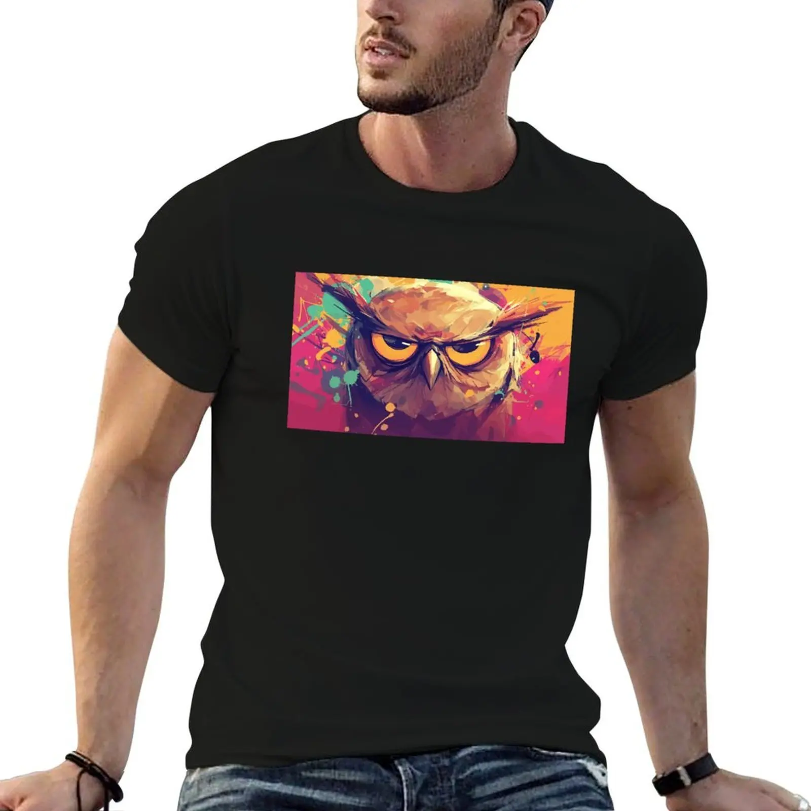 Bored Owl T-Shirt shirts graphic tee customs design your own sweat shirts, men