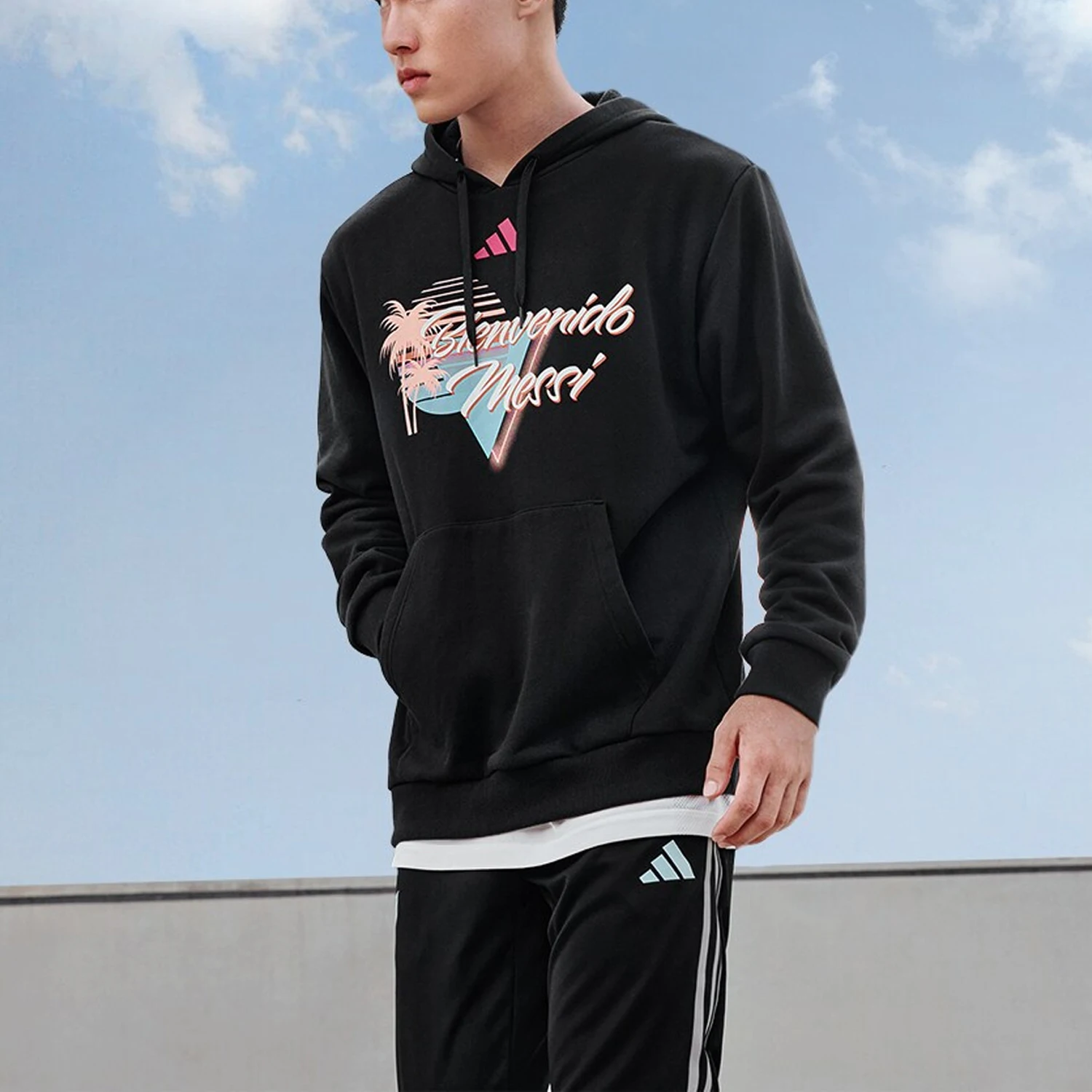 

Adidas genuine New Men's Football Knitted Hoodie JD7128