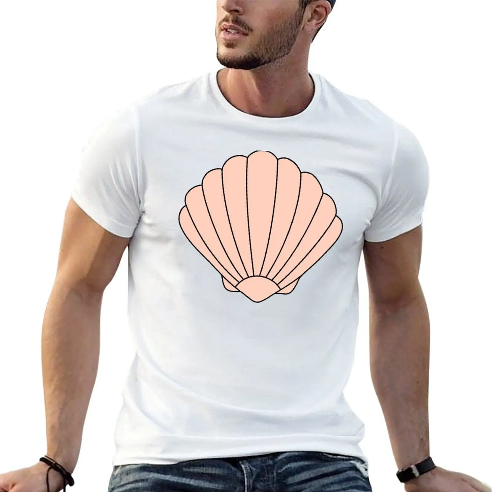 Scallop Seashell Icon T-Shirt anime t shirts for man essential t shirt graphic t shirts for man T-shirt