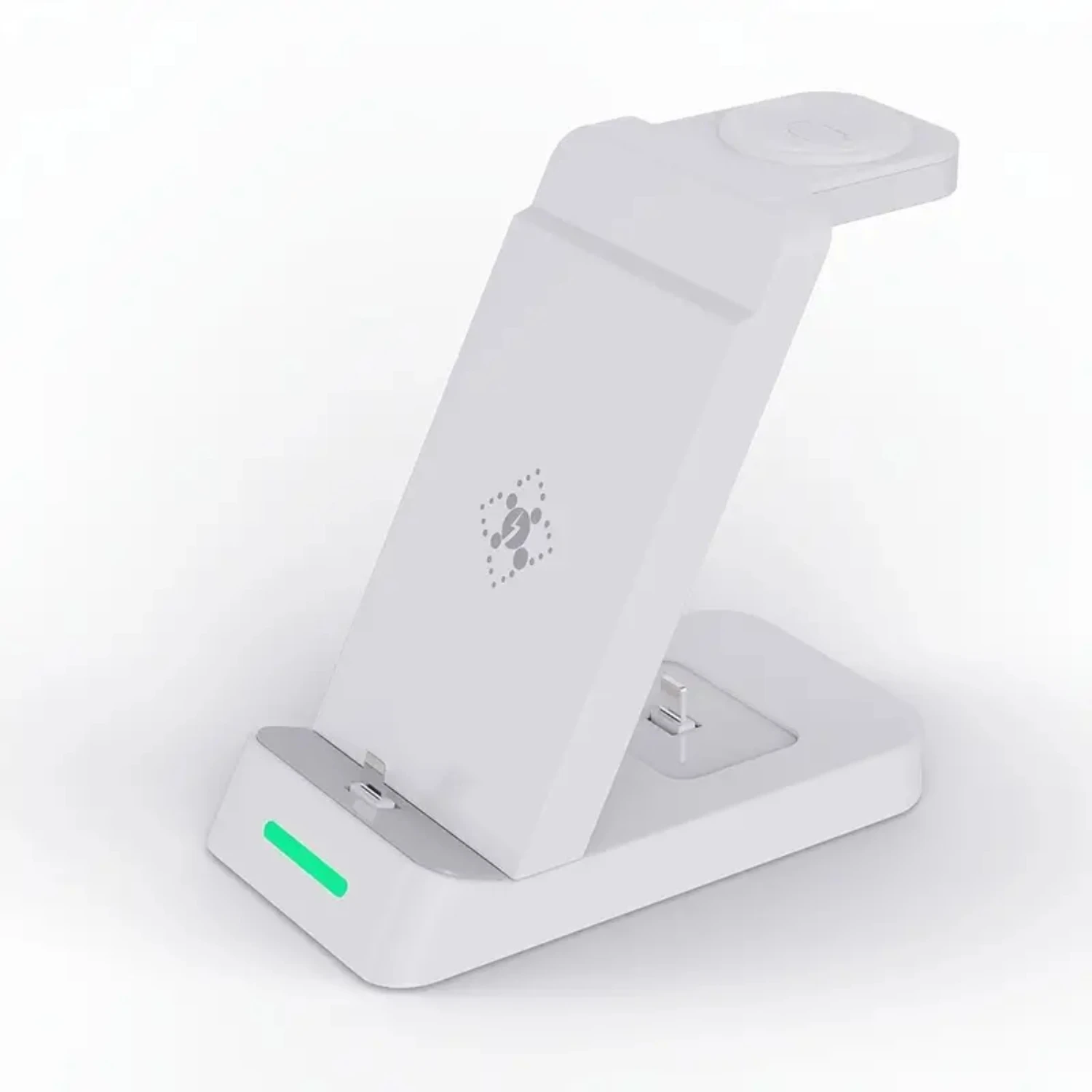 Ultimate Efficient and Quick Multifunctional 3-In-1 Wireless Charger Station with QC3.0 Adaptor for iPhone, iWatch, and AirPods
