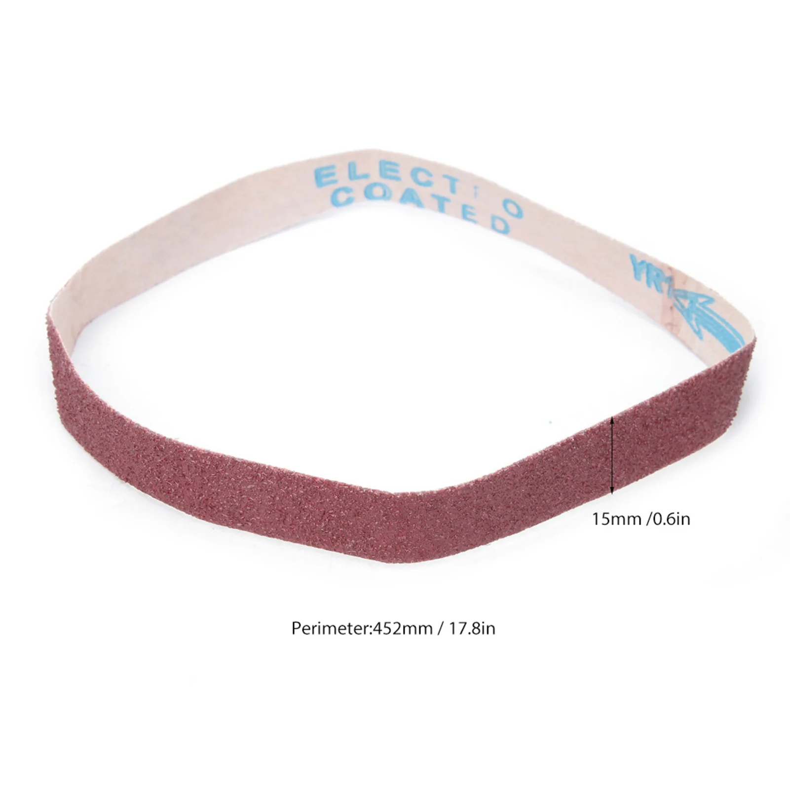 Alumina Sanding Belt Abrasive Belt Sander Polishing Tool 452 x 15mm for Furniture Hardware Polishing Accessories Sandpaper view 2