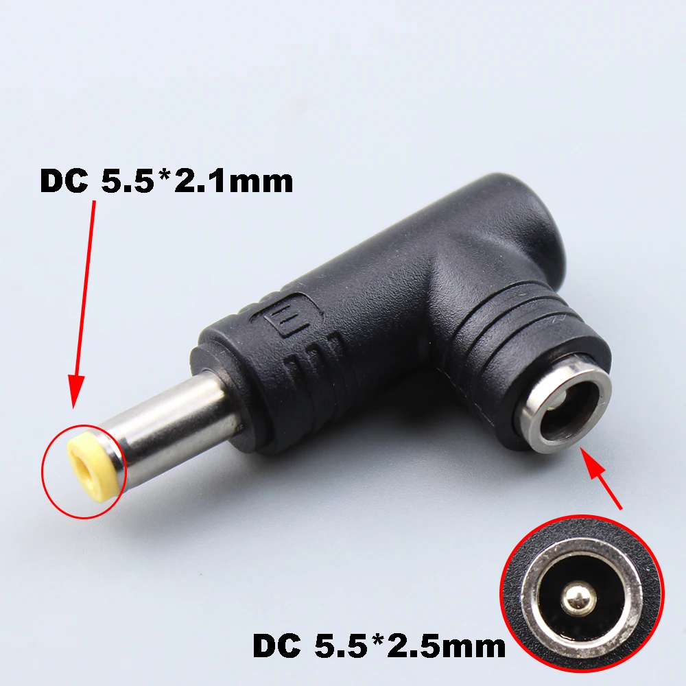 

1PCS 240W DC 5.5*2.5MM Female to DC 5.5*2.1 MM Male Elbow Power Adapter，MA-1211