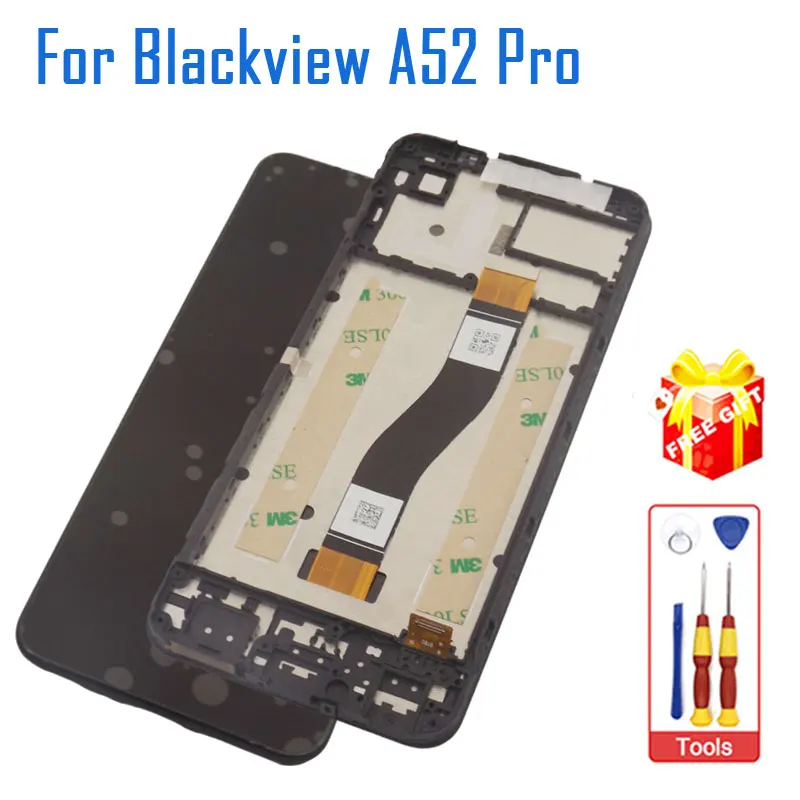 New Original Blackview A52 Pro Touch Screen LCD Display Digitizer With Frame Accessories For Blackview A52 Pro Smart Phone