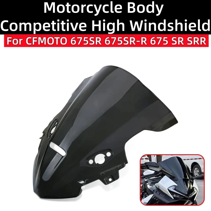 For CFMOTO 675SR 675SR-R 675 SR SRR Double Bubble Windscreen Wind Deflectors Motorcycle Accessory Windshield Screen