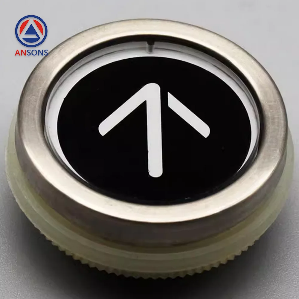 KDS330 KDS220 Black Glass KONE Elevator Button Circular LOP HOP Car COP Button Ansons Elevator Spare Parts