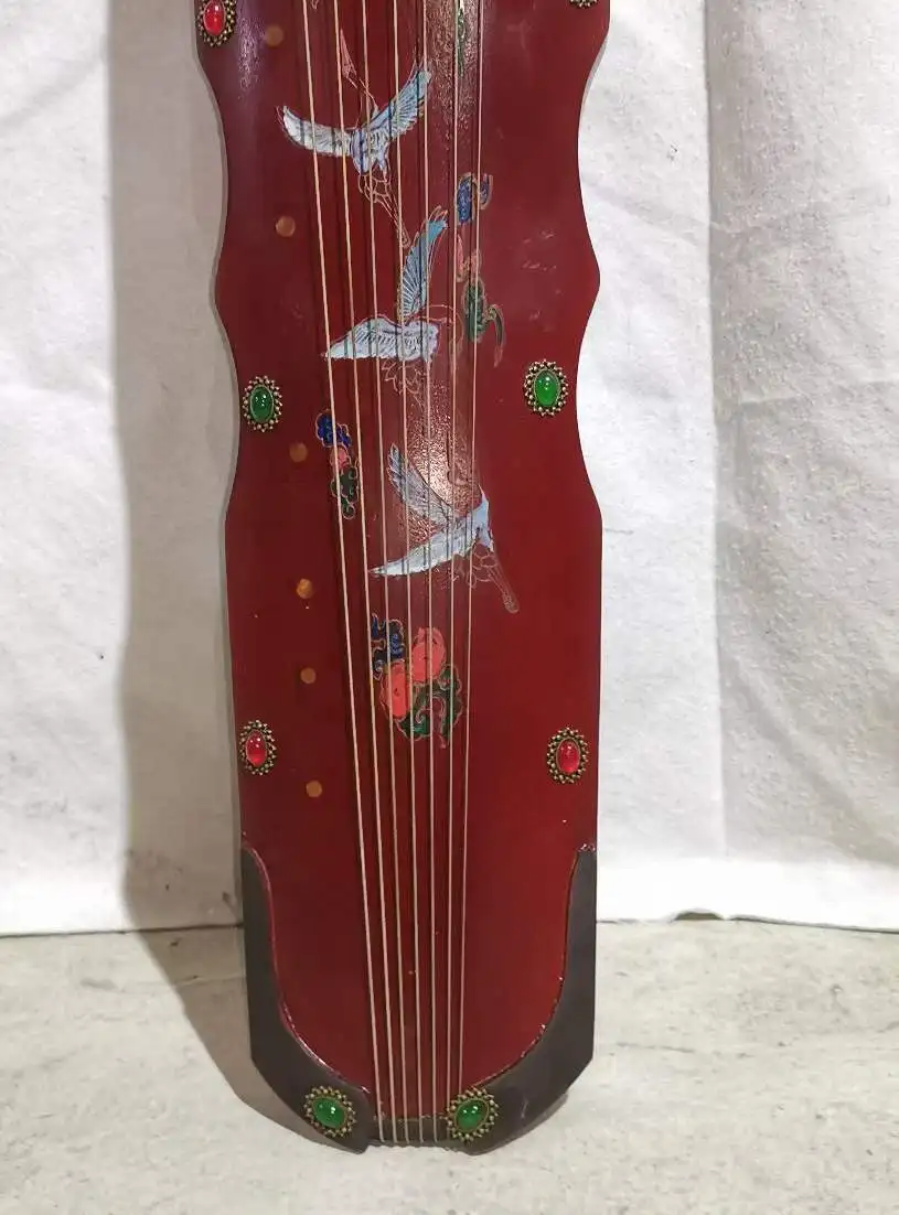 122cm Wooden body Red Lacquerware Guqin Chinese Antique Heptachord Guitar Violin the seven-stringed Music instrument