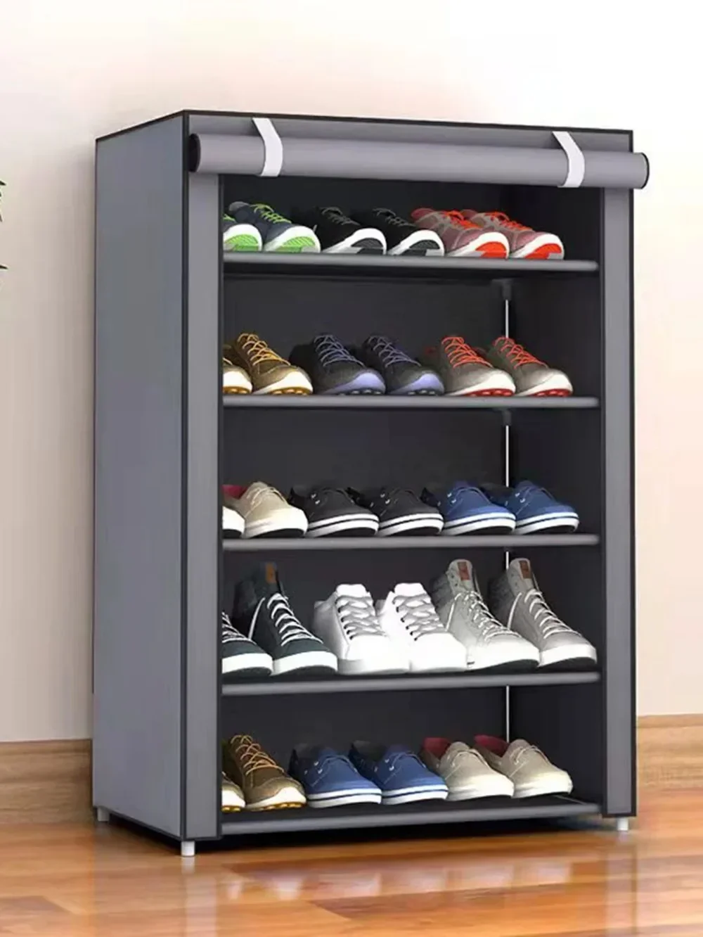 Home Furniture 10/8/6Layers Shoe Cabinet Organizer Minimalist Shoe Shelves Dustproof Nonwoven Shoerack Space-saving Cabinets