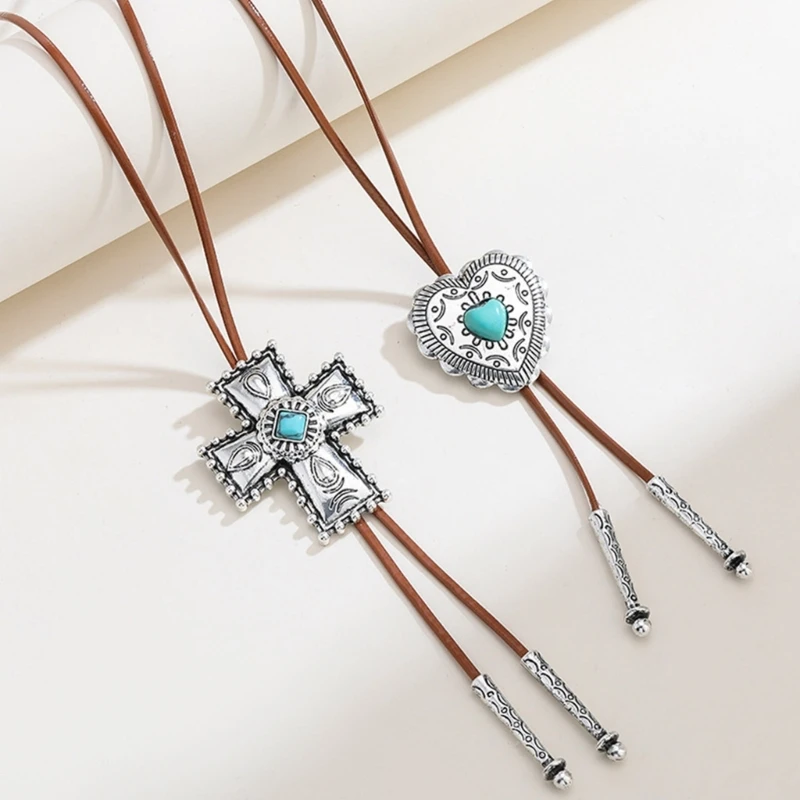 

Women Stylish Choker Pendants Collar Necklace Clavicle Chain Choker Bolo Tie Lariat Collar Jewelry