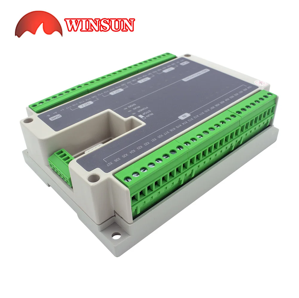 Imagem -03 - Rtc Modbus 485 24 Entrada 16 Relé Saída do Transistor 2ad Entrada Analógica 2da Saída Plc Controlador Fx3u40mr 40mt Rs485