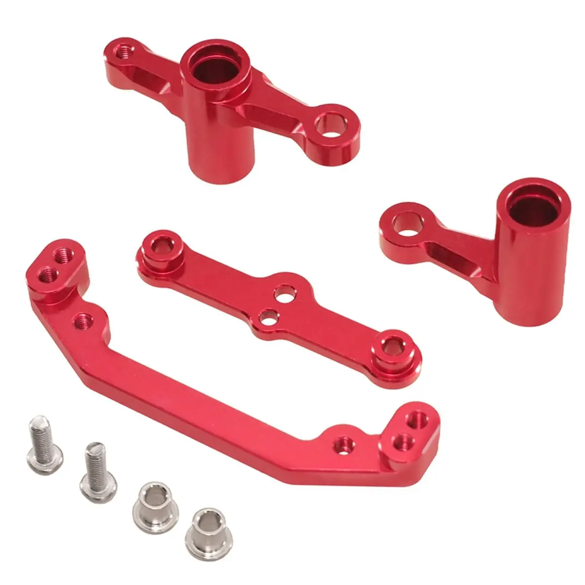 【TODAY-BUY】~@ For WPL 1/10 104072 104001 104002 Remote Control Car Accessories Metal Upgrade Steering Components