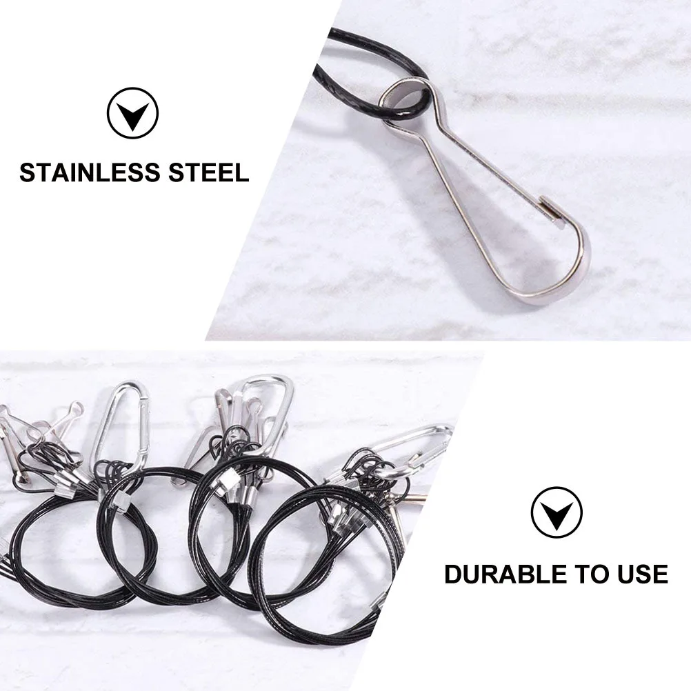 4 قطعة حوض السمك خزان مصباح شماعات الفولاذ المقاوم للصدأ حبل دائم النبات تنمو حامل مصباح شنق أواني الزهور داخلي في الهواء الطلق #6