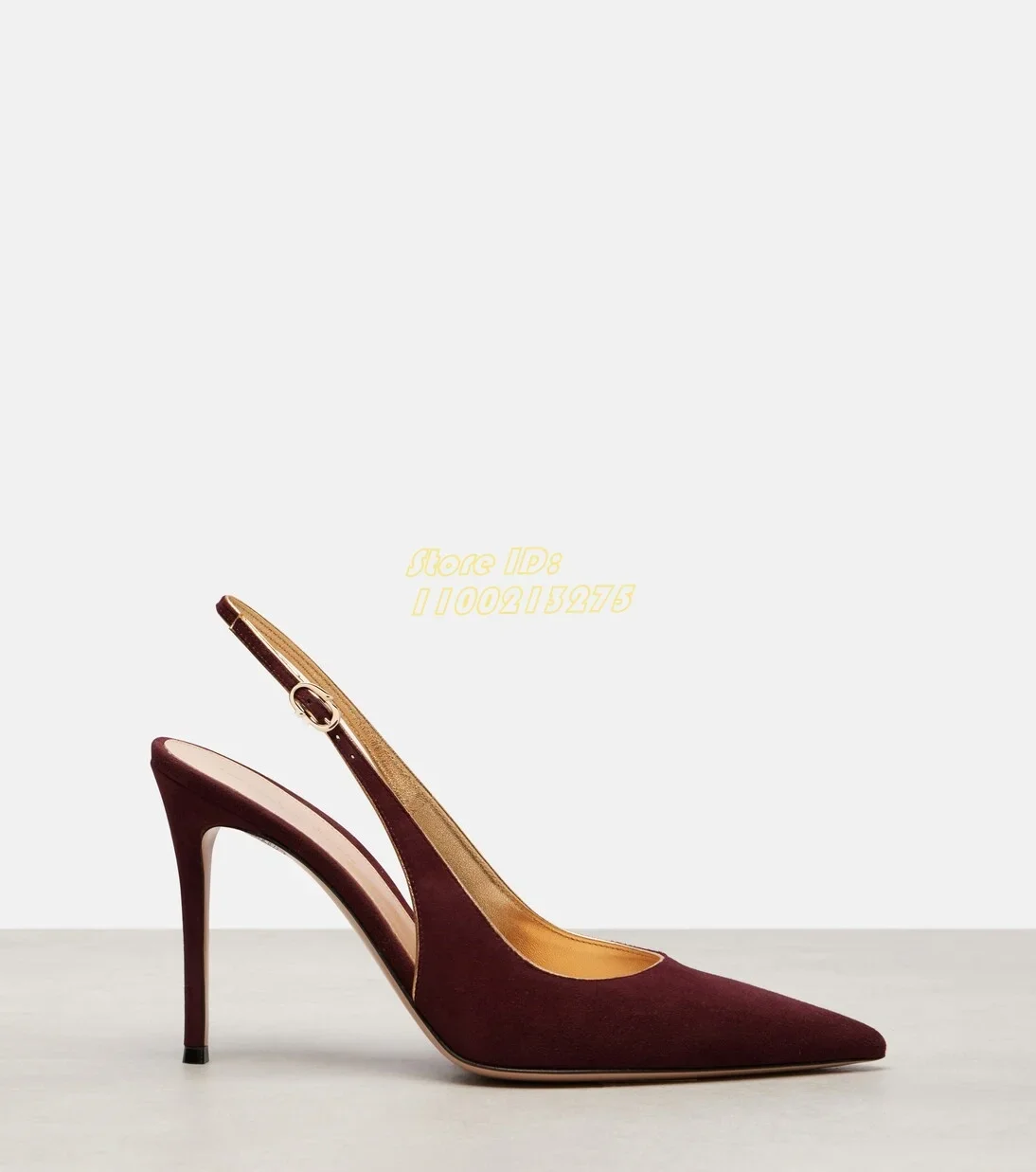 

Brown Suede Slingback Pumps Sexy Pointy Toe Stiletto Thin High Heel Slip On Fashion 2025 Spring Summer Women Dress Shoes