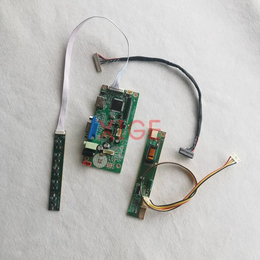 

Плата контроллера для ЖК-дисплея HT12X12 N121X5 N121X4 TM121XG, 1024x768, LVDS, 20-контактный, 1-CCFL, HDMI+VGA, комплект для самостоятельной сборки