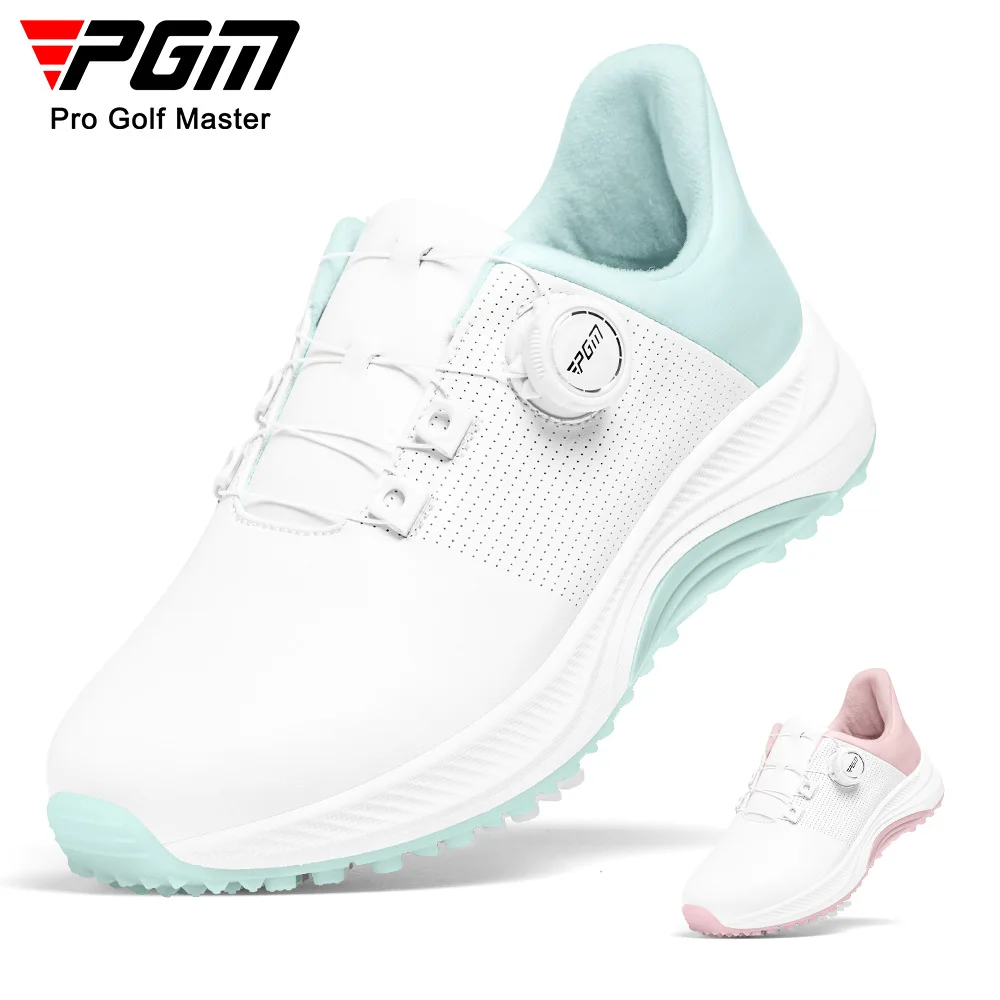 PGM Women's Golf Shoes Casual Sport Lady Sneakers Quick Lacing Microfiber High Elasticity Waterproof Anti-Slip XZ386 Wholesale