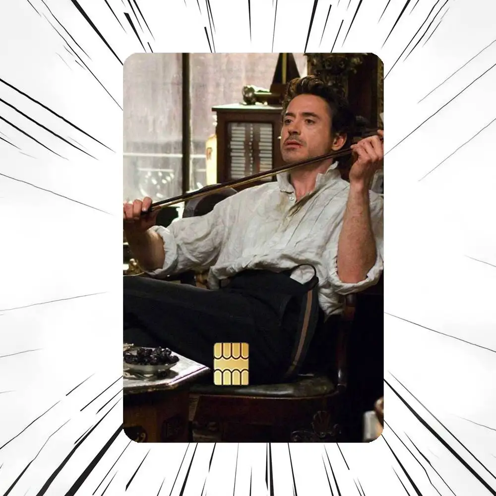 R-Robert D-Downey Jr HD Waterproof Card Skins Protective Stickers for Credit Bank Game Cards