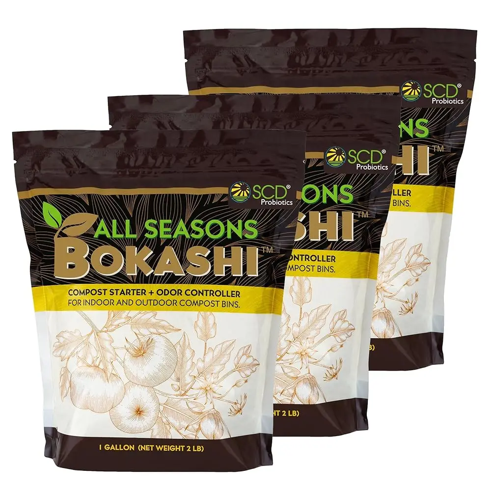 

All Seasons Bokashi Compost Starter - 2 Lbs (1 Gallon) 6.6 Lbs Dry Bokashi Bran For Kitchen Compost Bin, Compost Pet And Food