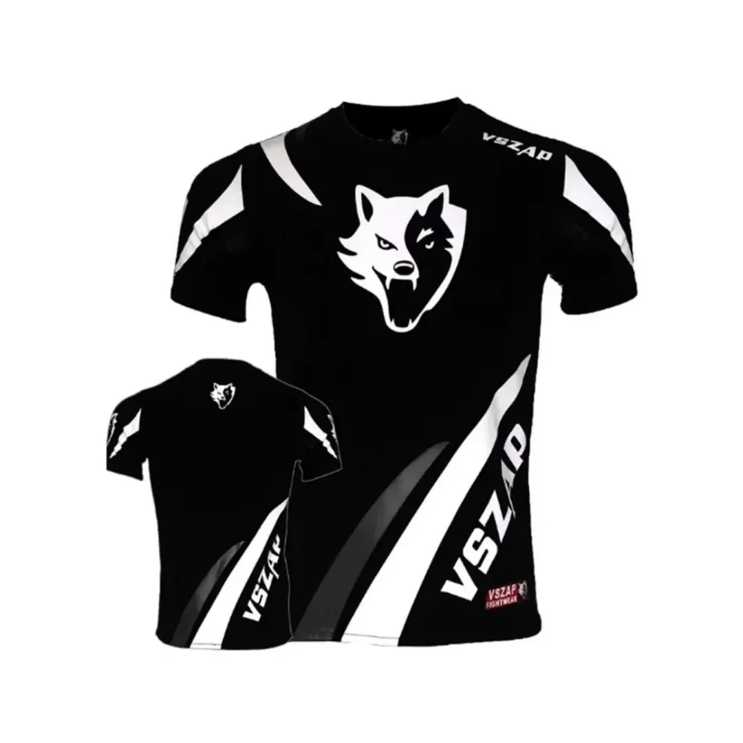 

Cross-border 3D Printed Muay Thai Boxing Fitness T-shirt European Size Outdoor Street Loose Dry Short Sleeve Summer Men Tshirt 7