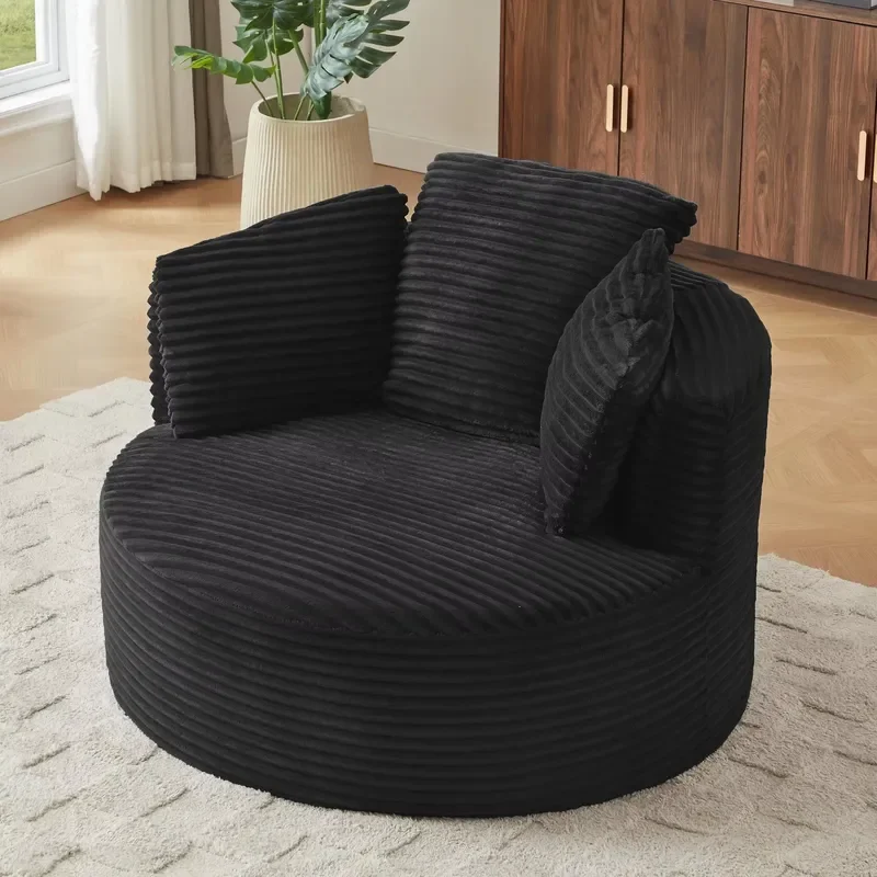 For L Shape One Seat Vacuum Compression Sofa Bed Living Room Balcony Tatami Simple Corduroy