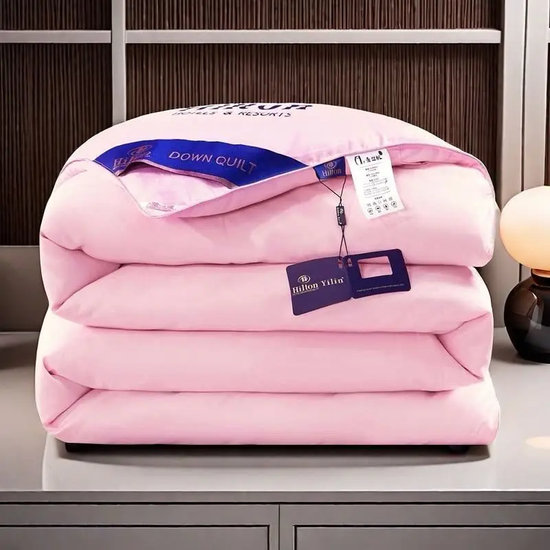 Hilton Five Star Hotel down Alternative Comforter Thick Warmth Spring Autumn Cotton Comforter Core Student Dormitory Quilt