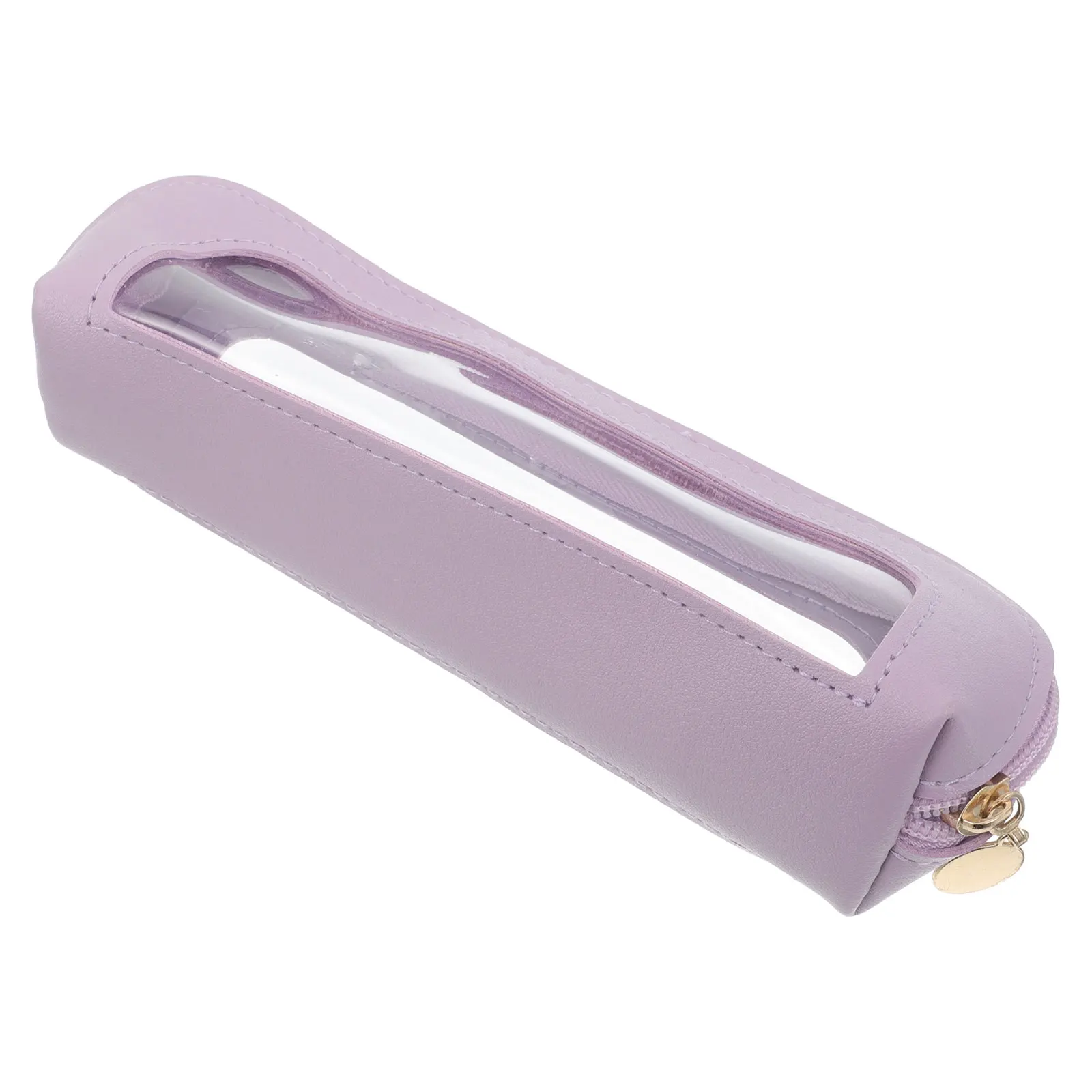 Bolsa ligera para brochas de maquillaje, para viajes, transporte diario, diseño transparente con cremallera resistente, organizador de herramientas de maquillaje